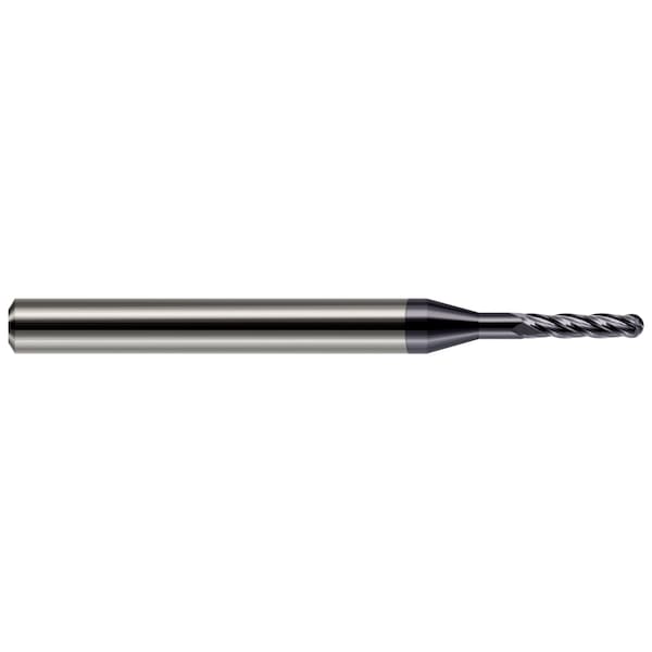 Harvey Tool Miniature End Mill - 4 Flute - Ball 0.1250" (1/8) Cutter DIA x 0.3750" (3/8) Length of Cut 805808-C3 - main